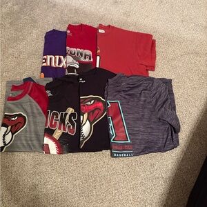 Team Apparel Kids Short Sleeve Tees - Red, Black, Gray